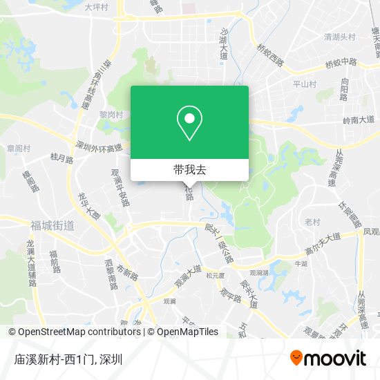 庙溪新村-西1门地图