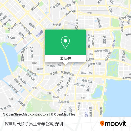 深圳时代骄子男生青年公寓地图