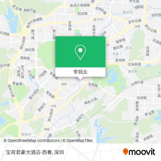 宝荷君豪大酒店-西餐地图