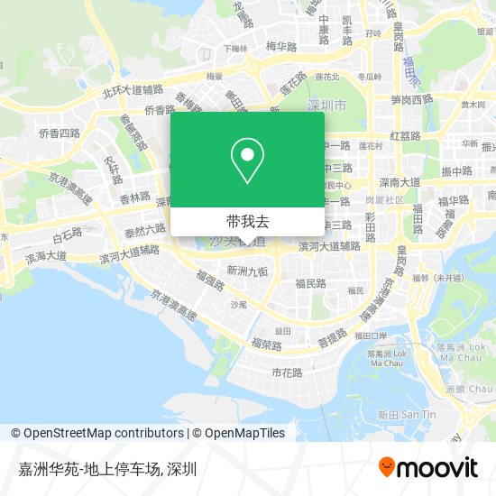嘉洲华苑-地上停车场地图