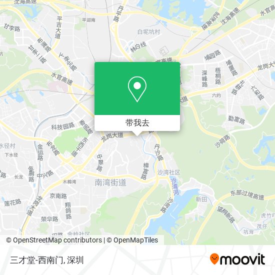 三才堂-西南门地图