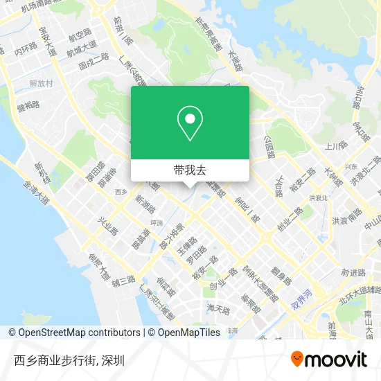 西乡商业步行街地图