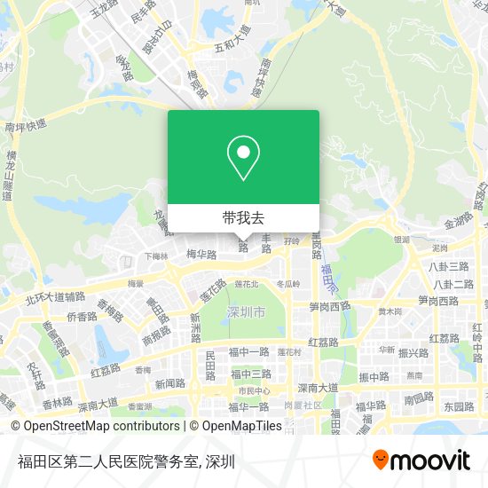 福田区第二人民医院警务室地图