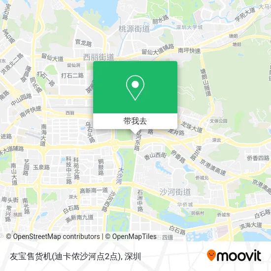 友宝售货机(迪卡侬沙河点2点)地图