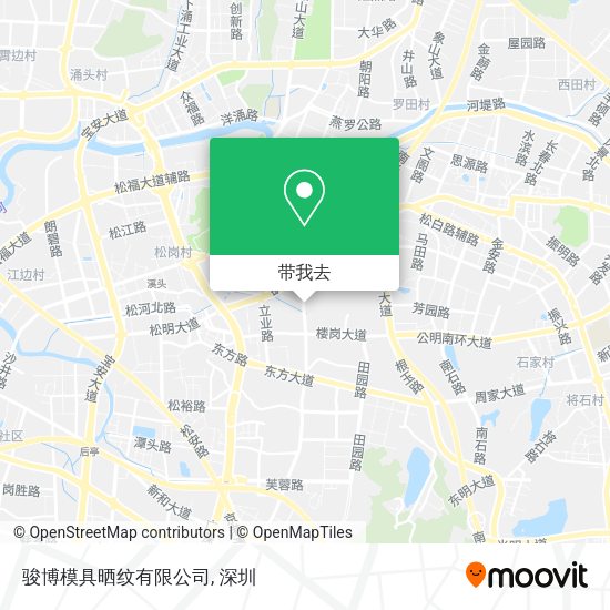 骏博模具晒纹有限公司地图