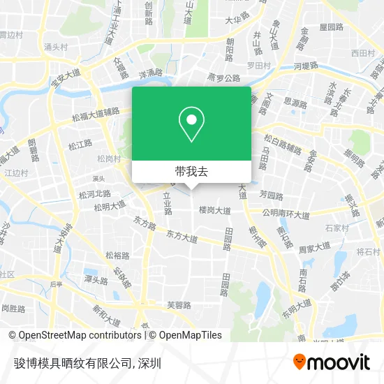 骏博模具晒纹有限公司地图