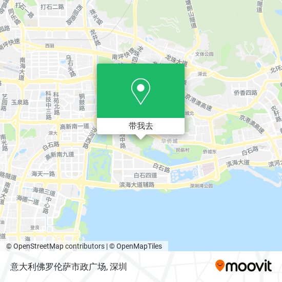 意大利佛罗伦萨市政广场地图