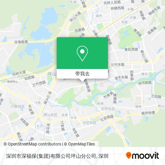 深圳市深福保(集团)有限公司坪山分公司地图