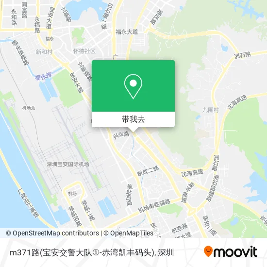 m371路(宝安交警大队①-赤湾凯丰码头)地图