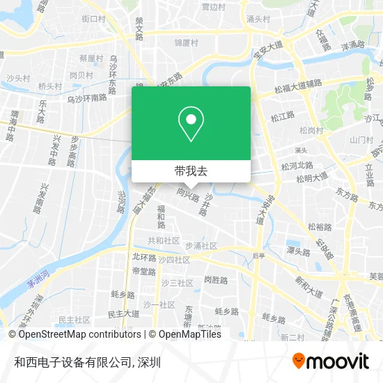和西电子设备有限公司地图