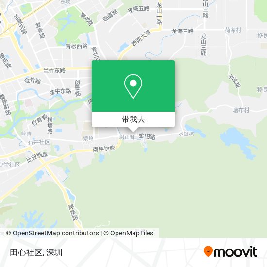 田心社区地图