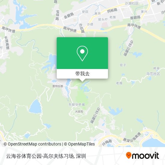 云海谷体育公园-高尔夫练习场地图