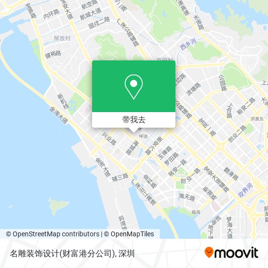 名雕装饰设计(财富港分公司)地图