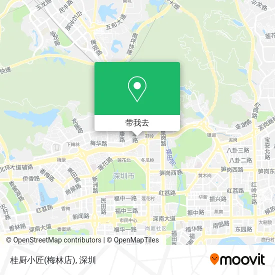 桂厨小匠(梅林店)地图