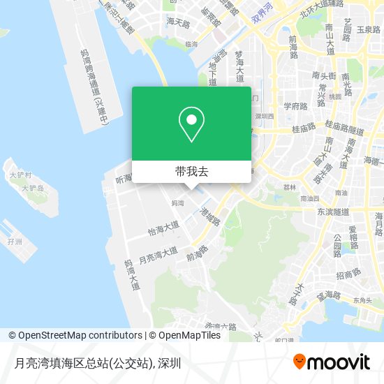 月亮湾填海区总站(公交站)地图