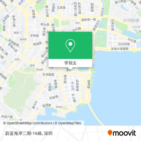 蔚蓝海岸二期-16栋地图