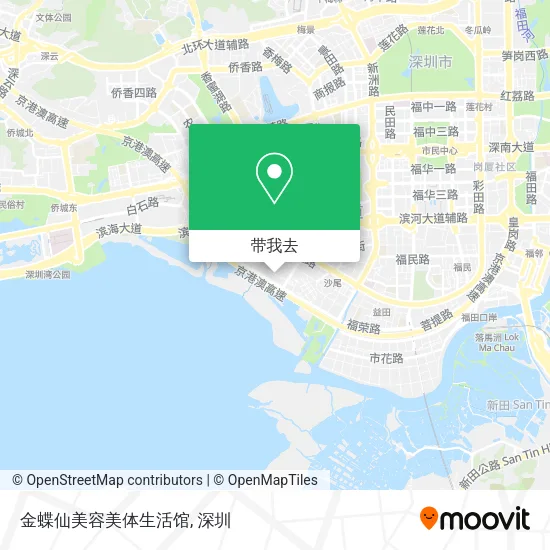 金蝶仙美容美体生活馆地图