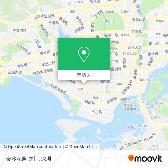 金沙花园-东门地图