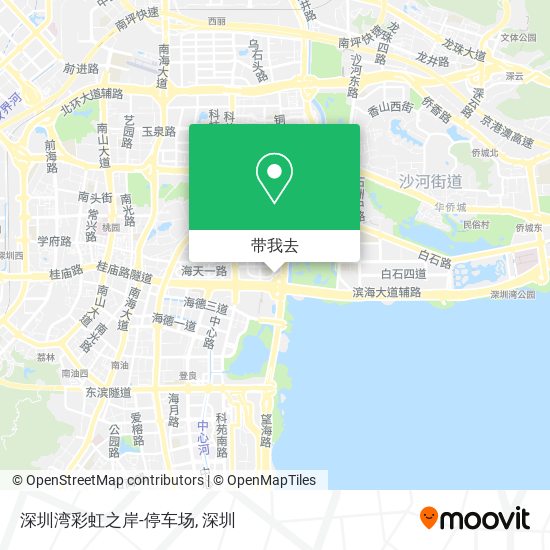 深圳湾彩虹之岸-停车场地图