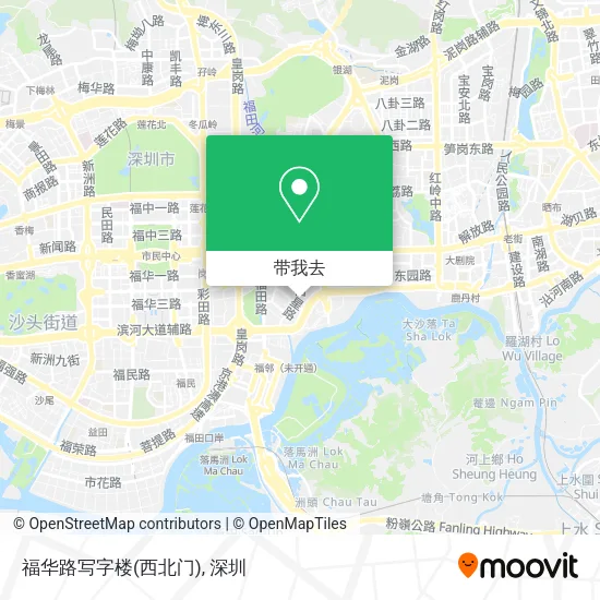 福华路写字楼(西北门)地图