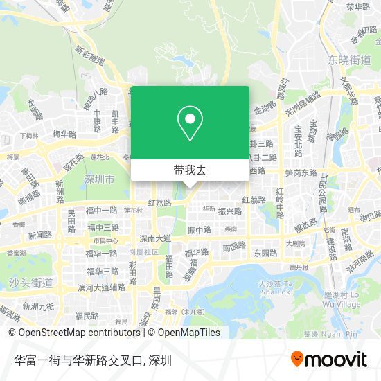 华富一街与华新路交叉口地图
