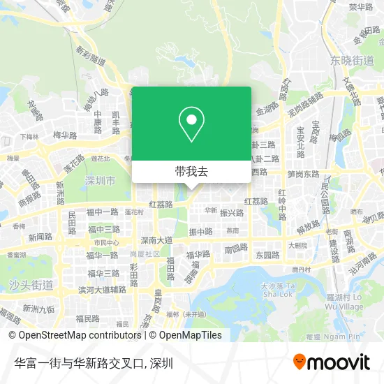 华富一街与华新路交叉口地图