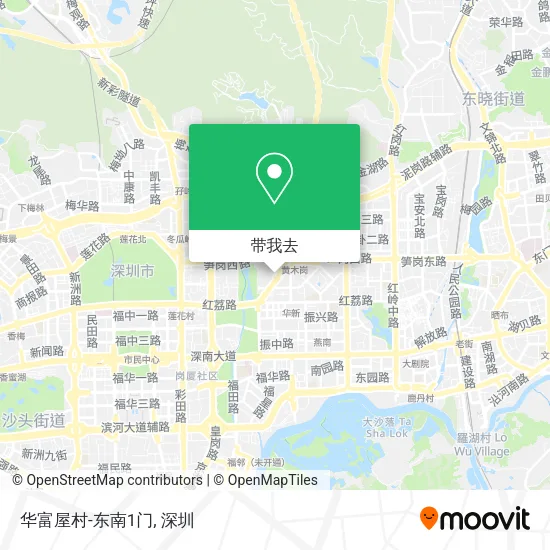 华富屋村-东南1门地图