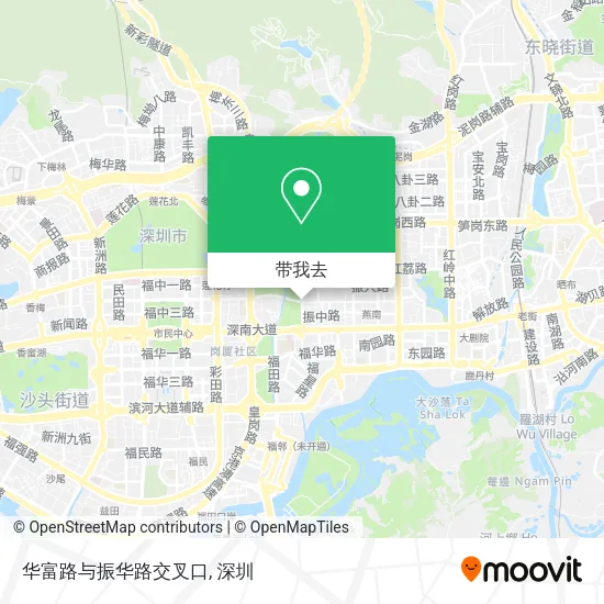 华富路与振华路交叉口地图