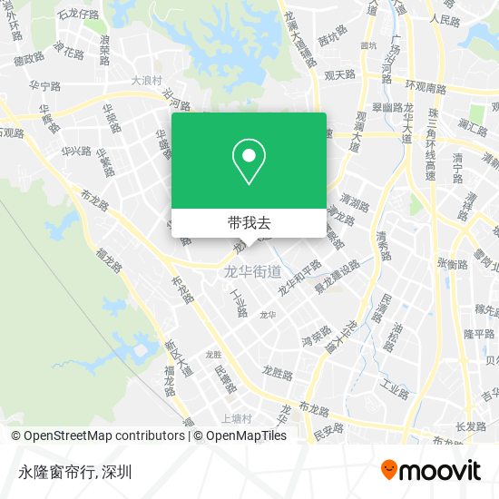 永隆窗帘行地图