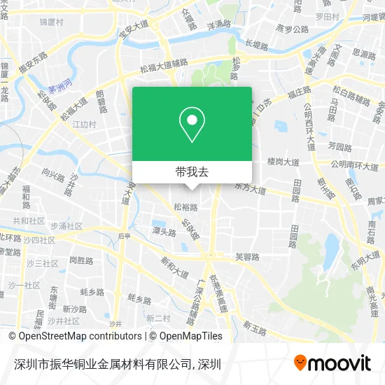 深圳市振华铜业金属材料有限公司地图