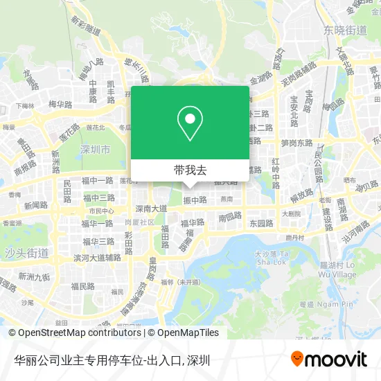 华丽公司业主专用停车位-出入口地图