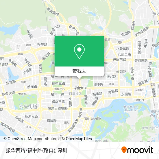 振华西路/福中路(路口)地图