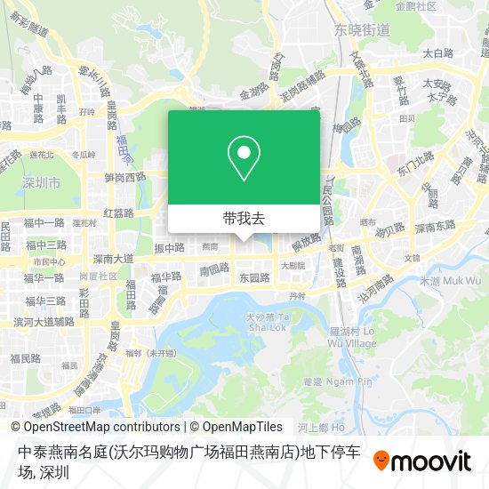 中泰燕南名庭(沃尔玛购物广场福田燕南店)地下停车场地图