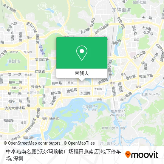中泰燕南名庭(沃尔玛购物广场福田燕南店)地下停车场地图
