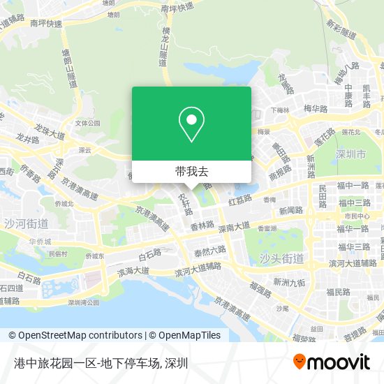 港中旅花园一区-地下停车场地图
