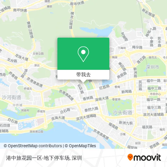 港中旅花园一区-地下停车场地图