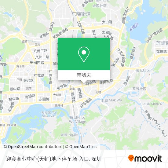 迎宾商业中心(天虹)地下停车场-入口地图