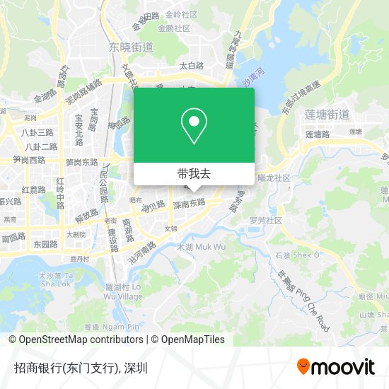 招商银行(东门支行)地图
