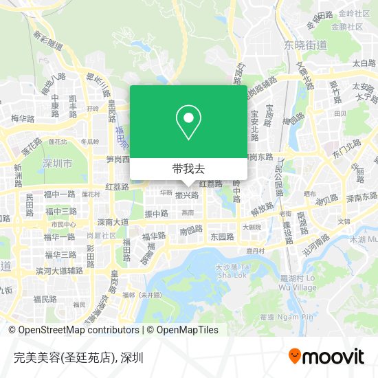 完美美容(圣廷苑店)地图