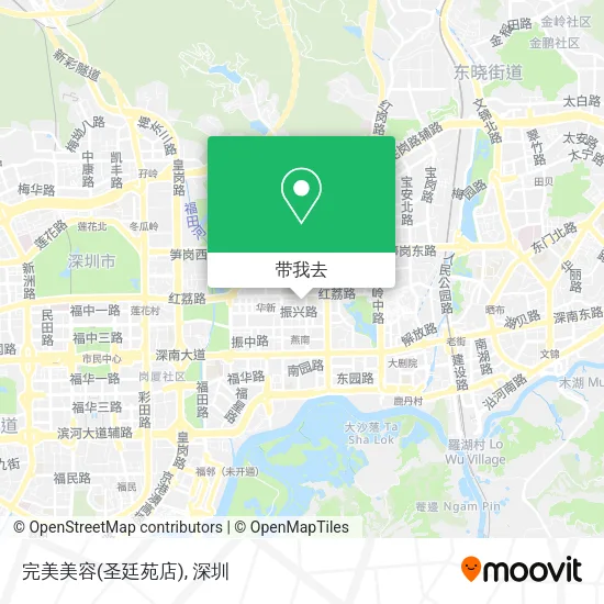 完美美容(圣廷苑店)地图