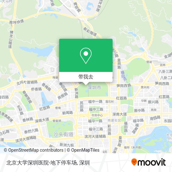 北京大学深圳医院-地下停车场地图