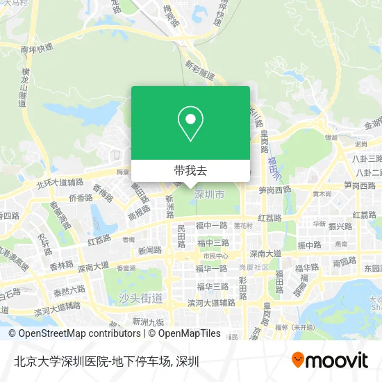 北京大学深圳医院-地下停车场地图