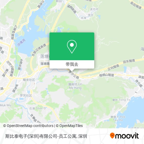 斯比泰电子(深圳)有限公司-员工公寓地图