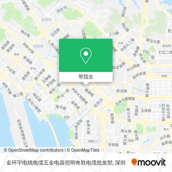 金环宇电线电缆五金电器照明奇胜电缆批发部地图