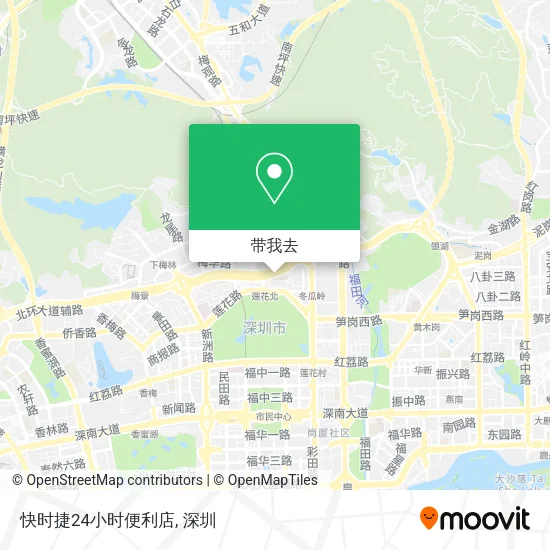 快时捷24小时便利店地图