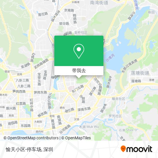 愉天小区-停车场地图