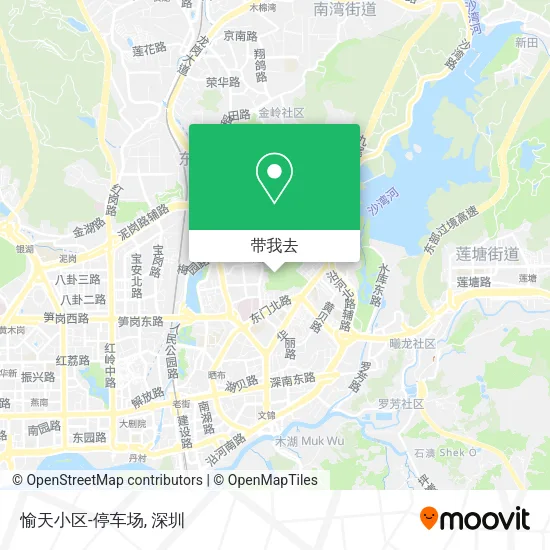愉天小区-停车场地图