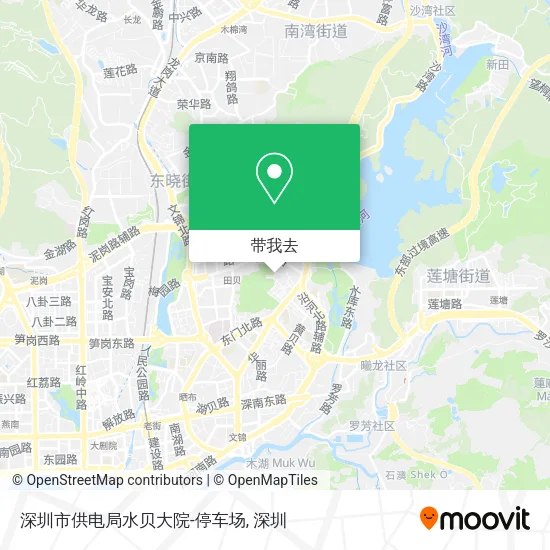 深圳市供电局水贝大院-停车场地图