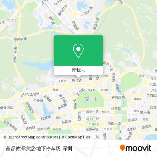 基督教深圳堂-地下停车场地图
