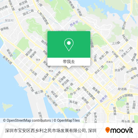 深圳市宝安区西乡利之民市场发展有限公司地图